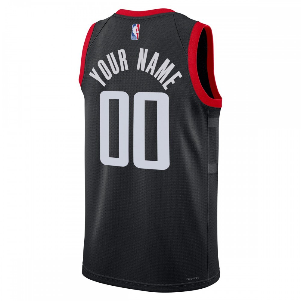 Houston Rockets Jordan Brand Unisex 2022/23 Swingman Custom Jersey - Statement Edition - Black-Pro Kit Vault | Brand New 26/27 Sports Jerseys